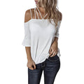 Womens Spaghetti Straps Cold Shoulder Shirts by DailySale