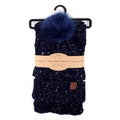 Women's Speckled Knit Hat and Infinity Scarf Set by DailySale
