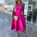 Women‚Äòs Split Cut Out Midi Dress by DailySale