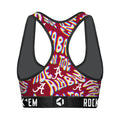Women's Sports Bra - Alabama Crimson Tide - Twisted Wordmark by Rock 'Em Socks