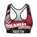 Women's Sports Bra - Arkansas Razorbacks - Team Blast by Rock 'Em Socks