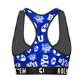 Women's Sports Bra - BYU Cougars - Logo All-Over by Rock 'Em Socks