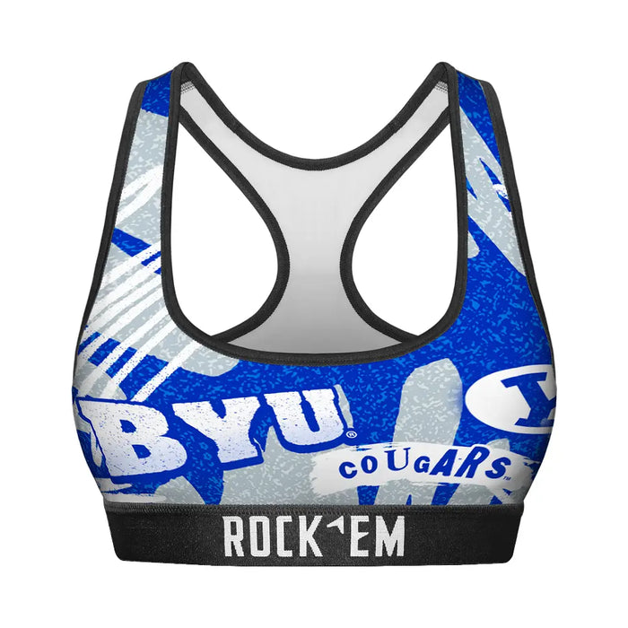 Women's Sports Bra - BYU Cougars - Team Blast by Rock 'Em Socks