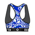Women's Sports Bra - BYU Cougars - Twisted Wordmark by Rock 'Em Socks