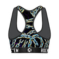 Women's Sports Bra - Chains All-Over by Rock 'Em Socks