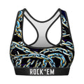 Women's Sports Bra - Chains All-Over by Rock 'Em Socks