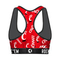 Women's Sports Bra - Cincinnati Bearcats - Logo All-Over by Rock 'Em Socks