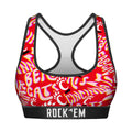 Women's Sports Bra - Cincinnati Bearcats - Twisted Wordmark by Rock 'Em Socks