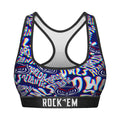 Women's Sports Bra - FAU Owls - Twisted Wordmark by Rock 'Em Socks