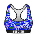 Women's Sports Bra - Florida Gators - Twisted Wordmark by Rock 'Em Socks