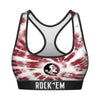 Women's Sports Bra - Florida State Seminoles - Team Tie Dye