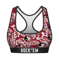 Women's Sports Bra - Florida State Seminoles - Twisted Wordmark by Rock 'Em Socks