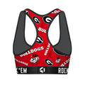 Women's Sports Bra - Georgia Bulldogs - Logo All-Over by Rock 'Em Socks