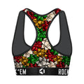 Women's Sports Bra - Gift Bows by Rock 'Em Socks
