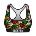 Women's Sports Bra - Gift Bows by Rock 'Em Socks