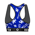 Women's Sports Bra - Kentucky Wildcats - Logo All-Over by Rock 'Em Socks
