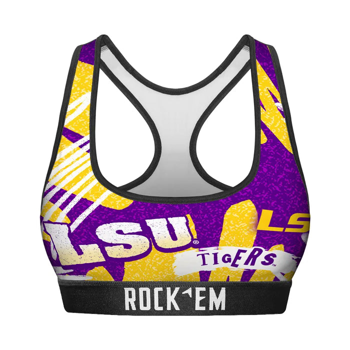 Women's Sports Bra - LSU Tigers - Team Blast by Rock 'Em Socks