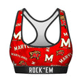 Women's Sports Bra - Maryland Terrapins - Logo All-Over by Rock 'Em Socks
