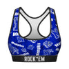 Women's Sports Bra - Memphis Tigers - Logo All-Over