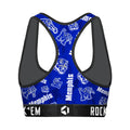 Women's Sports Bra - Memphis Tigers - Logo All-Over by Rock 'Em Socks