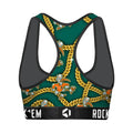 Women's Sports Bra - Miami Hurricanes - Cuban Links by Rock 'Em Socks