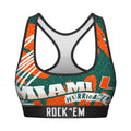 Women's Sports Bra - Miami Hurricanes - Team Blast by Rock 'Em Socks