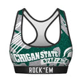 Women's Sports Bra - Michigan State Spartans - Team Blast by Rock 'Em Socks