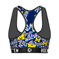 Women's Sports Bra - Michigan Wolverines - Twisted Wordmark by Rock 'Em Socks
