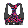Women's Sports Bra - Neon Lava by Rock 'Em Socks