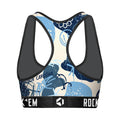 Women's Sports Bra - North Carolina Tar Heels - Graffiti by Rock 'Em Socks