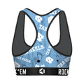 Women's Sports Bra - North Carolina Tar Heels - Logo All-Over by Rock 'Em Socks