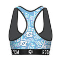 Women's Sports Bra - North Carolina Tar Heels - Twisted Wordmark by Rock 'Em Socks