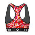 Women's Sports Bra - Ohio State Buckeyes - Twisted Wordmark by Rock 'Em Socks
