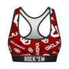 Women's Sports Bra - Oklahoma Sooners - Logo All-Over