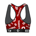 Women's Sports Bra - Oklahoma Sooners - Logo All-Over by Rock 'Em Socks