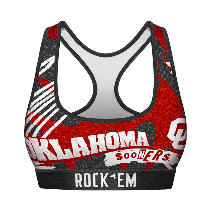 Women's Sports Bra - Oklahoma Sooners - Team Blast by Rock 'Em Socks