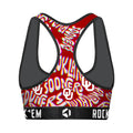 Women's Sports Bra - Oklahoma Sooners - Twisted Wordmark by Rock 'Em Socks