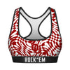 Women's Sports Bra - Oklahoma Sooners - Wavy Checkers