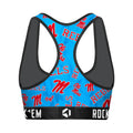 Women's Sports Bra - Ole Miss Rebels - Logo All-Over by Rock 'Em Socks