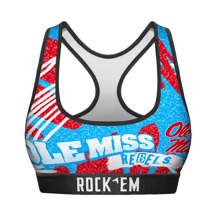 Women's Sports Bra - Ole Miss Rebels - Team Blast by Rock 'Em Socks