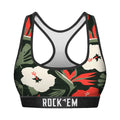 Women's Sports Bra - Paradise Palm by Rock 'Em Socks
