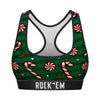 Women's Sports Bra - Peppermint Stripe