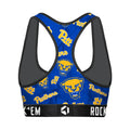 Women's Sports Bra - Pittsburgh Panthers - Logo All-Over by Rock 'Em Socks