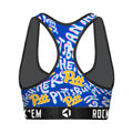 Women's Sports Bra - Pittsburgh Panthers - Twisted Wordmark by Rock 'Em Socks