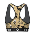 Women's Sports Bra - Purdue Boilermakers - Logo All-Over by Rock 'Em Socks