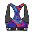 Women's Sports Bra - Rainbow Trips by Rock 'Em Socks