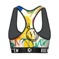 Women's Sports Bra - Rock 'Em Graffiti by Rock 'Em Socks