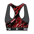 Women's Sports Bra - South Carolina Gamecocks - Retro Paint by Rock 'Em Socks
