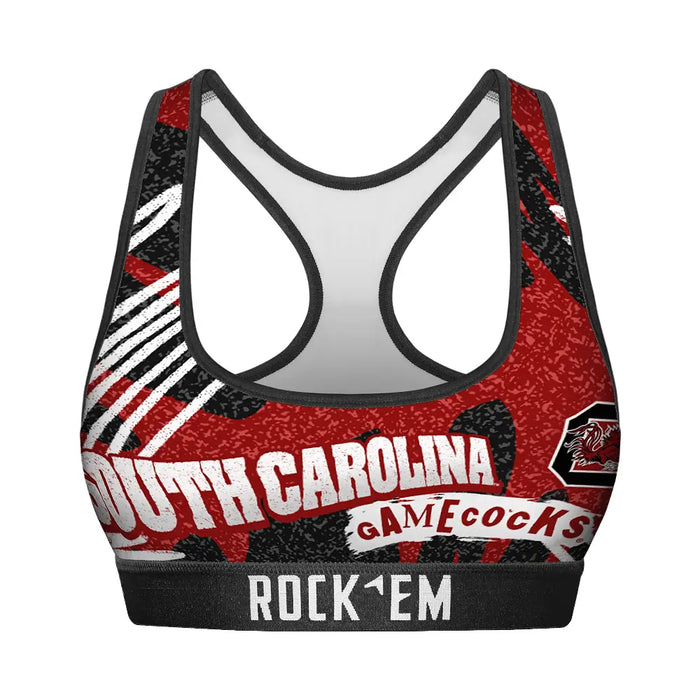 Women's Sports Bra - South Carolina Gamecocks - Team Blast by Rock 'Em Socks