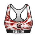 Women's Sports Bra - South Carolina Gamecocks - Team Tie Dye by Rock 'Em Socks